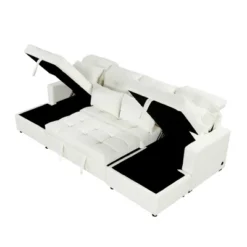 ModernLuxe 110.2" U-Shaped Sectional Sofa Bed with Dual Storage & USB -Luxe Furniture Sale GUEST a8c04a0b 99dc 4855 bf91 d038b31fd27b