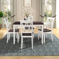 5-Piece Home Kitchen Dining Table Set-ModernLuxe