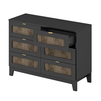 ModernLuxe 4-Piece Farmhouse Bedroom Set with Platform Bed, Dresser, and 2 Nightstands 11 ModernLuxe 4-Piece Farmhouse Bedroom Set with Platform Bed, Dresser, and 2 Nightstands - Image 9