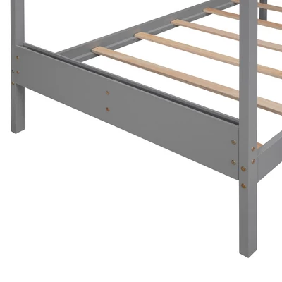 Twin Size Wood House Bed Frame With Storage Space-ModernLuxe 6 Twin Size Wood House Bed Frame With Storage Space-ModernLuxe - Image 4
