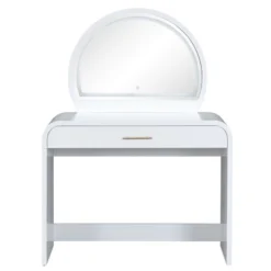 40"W Dressing Table Vanity Table Makeup Table With Touch Screen Lighted Mirror And Large Drawe - ModernLuxe -Luxe Furniture Sale GUEST acb73142 6d81 4edd aa4c 1b35ea4ac3bd