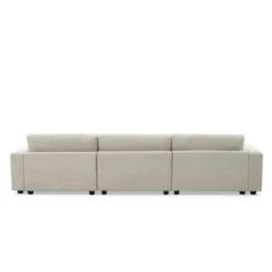 ModernLuxe 134" Oversized Corduroy Sectional Sofa with USB & Cup Holders -Luxe Furniture Sale GUEST acfc61a0 780f 4350 a3c5 0f3a663a7754