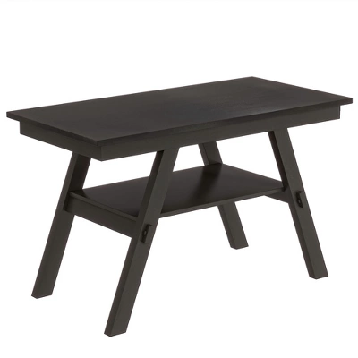 ModernLuxe 6-Piece Rustic Wood Counter Height Dining Set with Storage Shelf, 4 Chairs & Bench 6 ModernLuxe 6-Piece Rustic Wood Counter Height Dining Set with Storage Shelf, 4 Chairs & Bench - Image 4