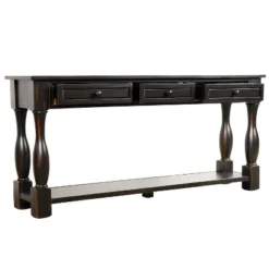 64"L Extra-thick Console Table With Drawers And Shelf-ModernLuxe 12 64"L Extra-thick Console Table With Drawers And Shelf-ModernLuxe -Luxe Furniture Sale GUEST aec834f2 62e5 41b6 93d8 0fd854f2f820