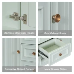 ModernLuxe 30" Mint Green Wall-Mounted Bathroom Vanity with Ceramic Sink 22 ModernLuxe 30" Mint Green Wall-Mounted Bathroom Vanity with Ceramic Sink -Luxe Furniture Sale GUEST af4fb4e9 a39c 498b ac62 4bbfa77a8d6e