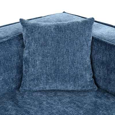 ModernLuxe 109" Upholstered Chenille Sectional Sofa with Curved Lounge 10 ModernLuxe 109" Upholstered Chenille Sectional Sofa with Curved Lounge - Image 8