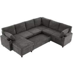 ModernLuxe 109.9" U-Shaped Sectional Sleeper Sofa with Storage and USB Ports -Luxe Furniture Sale GUEST b014a4d3 9a28 4133 afbd ce0107b04589