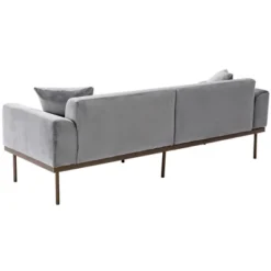 ModernLuxe Modern Velvet Loveseat Sofa with Metal Legs & Two Pillows 21 ModernLuxe Modern Velvet Loveseat Sofa with Metal Legs & Two Pillows -Luxe Furniture Sale GUEST b0227fc3 3a99 4fa0 8fb4 5307940ad3fc