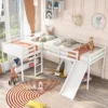 ModernLuxe L-Shaped Twin Size Loft Bed with Built-In Slide and Corner Ladder 1 ModernLuxe L-Shaped Twin Size Loft Bed with Built-In Slide and Corner Ladder -Luxe Furniture Sale GUEST b02f58ca 5afa 4871 97a7 8849bfd6c65b