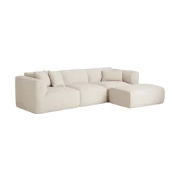 122.1"W Luxury Cloud 4-Seater Sofa Couch, Double-Needle Cut Velvet Sofa With Removable Ottoman And Pillows For Living Room - ModernLuxe -Luxe Furniture Sale GUEST b13cb2dd b6c5 43ec 8ae6 fb704c0101d3