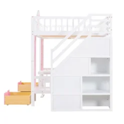 ModernLuxe Full-Over-Full Bunk Bed with Convertible Study Table and Storage -Luxe Furniture Sale GUEST b3005eb3 6f93 4c87 95f2 1c6bc61669d0