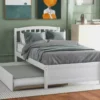 Twin Size Platform Bed Wood Bed Frame With Trundle-ModernLuxe -Luxe Furniture Sale GUEST b4604b99 89cd 47b3 ae54 198680ab633c