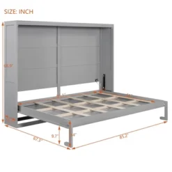 ModernLuxe Queen Murphy Wall Bed with LED Lights & Dual Piston System 19 ModernLuxe Queen Murphy Wall Bed with LED Lights & Dual Piston System -Luxe Furniture Sale GUEST b5ce51f8 3167 49e2 9c40 6f19c366ba73