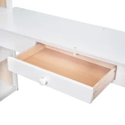 ModernLuxe Wood Loft Bed with Integrated Desk, Shelves, and Storage Drawer 23 ModernLuxe Wood Loft Bed with Integrated Desk, Shelves, and Storage Drawer -Luxe Furniture Sale GUEST b5e72a8e 9429 4e09 a09a 6a96aefe5fba