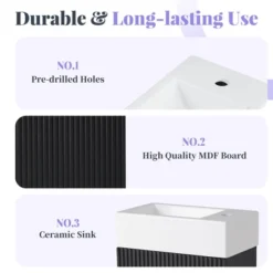 ModernLuxe 18.6" Bathroom Vanity with Ceramic Sink and Reversible Two-Tier Shelf 19 ModernLuxe 18.6" Bathroom Vanity with Ceramic Sink and Reversible Two-Tier Shelf -Luxe Furniture Sale GUEST b648bbd4 911f 4823 b15d 472c3c2ea30b