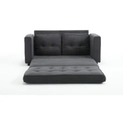 Convertible Folding Futon Sofa Bed, Dark Gray - ModernLuxe -Luxe Furniture Sale GUEST b69ab85d 9c40 4d94 9a32 812a6ab2bec8