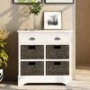 Modernluxe Rustic Storage Cabinet with 2 Drawers and 4 Rattan Baskets 2 Modernluxe Rustic Storage Cabinet with 2 Drawers and 4 Rattan Baskets -Luxe Furniture Sale GUEST b6a6cb3b cb38 4ee3 ba88 a3a18b92441c