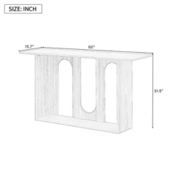 Entryway Arched Console Table, Narrow Sofa Table Hallway Table With Unique Cutout Design - ModernLuxe -Luxe Furniture Sale GUEST b8e45449 7ecd 4bef 8294 9e3e9922414d