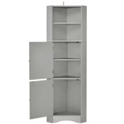 Tall Bathroom Freestanding Corner Cabinet With Door And Adjustable Shelves - ModernLuxe 16 Tall Bathroom Freestanding Corner Cabinet With Door And Adjustable Shelves - ModernLuxe -Luxe Furniture Sale GUEST ba081493 e7d1 4ecc b958 b149cafcf3c0