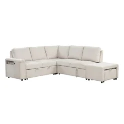 90.6" L-Shaped Padded Modular Sofa With Storage Space, Reversible Sectional Couch With USB Ports, And Cup Holders On The Armrests 4W-ModernLuxe 16 90.6" L-Shaped Padded Modular Sofa With Storage Space, Reversible Sectional Couch With USB Ports, And Cup Holders On The Armrests 4W-ModernLuxe -Luxe Furniture Sale GUEST ba9b9e4d 0109 4b1c b998 91c1cf23e8f5