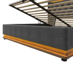 King/Queen/Full/Twin Size Platform Bed, Upholstered Storage Bed Frame With LED Light, USB Ports -ModernLuxe -Luxe Furniture Sale GUEST bb7173a1 16dc 4950 b7aa a4b3d2db503c