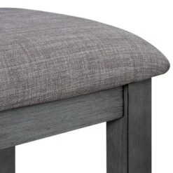 6-Piece Farmhouse Rustic Wooden Dining Table Set With 4 Chairs And Bench, Antique Gray - ModernLuxe 20 6-Piece Farmhouse Rustic Wooden Dining Table Set With 4 Chairs And Bench, Antique Gray - ModernLuxe -Luxe Furniture Sale GUEST bc4f035f 8aff 4b89 a5ab bb7adbc45a12