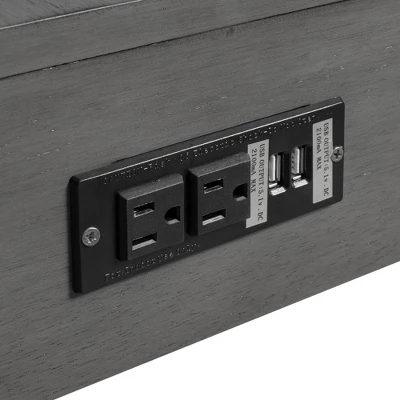 4 PCS Counter Height Dining Table Set With Socket And Padded Stools-ModernLuxe 11 4 PCS Counter Height Dining Table Set With Socket And Padded Stools-ModernLuxe - Image 9