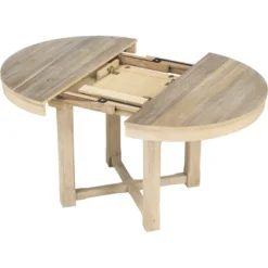 ModernLuxe 5-Piece Round Extendable Dining Table Set with 4 Upholstered Armchairs -Luxe Furniture Sale GUEST bddc947b d5ed 4370 8c20 de5630a27779