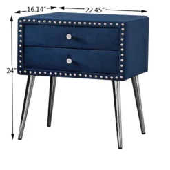 Button-Tufted Platform Bed With One Nightstand - ModernLuxe -Luxe Furniture Sale GUEST be733bad f101 48c1 b67a e8e8f8542b53