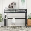 ModernLuxe Twin Size Metal Loft Bed with Integrated Desk and Ladder 1 ModernLuxe Twin Size Metal Loft Bed with Integrated Desk and Ladder -Luxe Furniture Sale GUEST bec3d2d3 822f 4e0d a18b 66b3658c3ae6