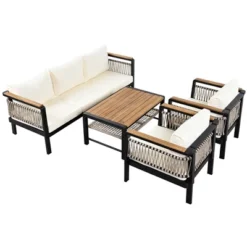 ModernLuxe 4-Piece Outdoor Sectional Sofa Set with Acacia Wood & Coffee Table 27 ModernLuxe 4-Piece Outdoor Sectional Sofa Set with Acacia Wood & Coffee Table -Luxe Furniture Sale GUEST bf56f63a d581 4b86 b93f 1644c8dc2b75