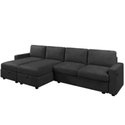 103.9"W Convertible U-Shaped Sectional Sofa With 2 Storage Chaises & 4 USB Ports For Living Room - ModernLuxe -Luxe Furniture Sale GUEST c07dbde0 8a5b 4060 be7f 157dcd64d58a