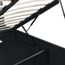 Upholstered Faux Leather Platform Bed With A Hydraulic Storage System-ModernLuxe 21 Upholstered Faux Leather Platform Bed With A Hydraulic Storage System-ModernLuxe -Luxe Furniture Sale GUEST c0b04303 c60c 4355 afb2 a8efa19d4d98