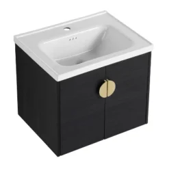 Bathroom Vanity With Sink And Soft Close Door For Small Bathrooms, Black - ModernLuxe -Luxe Furniture Sale GUEST c15cf593 be5c 4a3f a955 180fc26e56a7