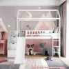ModernLuxe Twin Size House Loft Bed with Slide and Storage Steps 1 ModernLuxe Twin Size House Loft Bed with Slide and Storage Steps -Luxe Furniture Sale GUEST c1e7304c 4d46 407d 9a19 d5297093bbfe