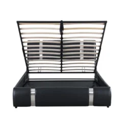 Upholstered Faux Leather Platform Bed With A Hydraulic Storage System-ModernLuxe 17 Upholstered Faux Leather Platform Bed With A Hydraulic Storage System-ModernLuxe -Luxe Furniture Sale GUEST c1f724f3 e8f9 44a6 8267 4f53e012410d