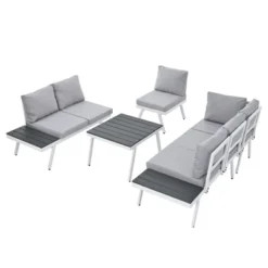 ModernLuxe Industrial Aluminum 5-Piece Outdoor Patio Furniture Set with Integrated Tables 19 ModernLuxe Industrial Aluminum 5-Piece Outdoor Patio Furniture Set with Integrated Tables -Luxe Furniture Sale GUEST c21224dc 020d 4f60 9552 39ea377e733e