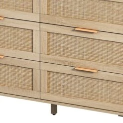 ModernLuxe 6-Drawer Natural Rattan Storage Cabinet - 43.31" Wide Dresser 16 ModernLuxe 6-Drawer Natural Rattan Storage Cabinet - 43.31" Wide Dresser -Luxe Furniture Sale GUEST c2233608 e506 46ad 8d1c 48ddfc1eeb71