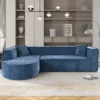 ModernLuxe 109" Upholstered Chenille Sectional Sofa with Curved Lounge -Luxe Furniture Sale GUEST c2c544ad b91f 41b5 9afe 2b6b1b909d2d