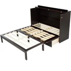 ModernLuxe Queen Size Murphy Cabinet Bed with Rattan Panel & Integrated Charging Station 22 ModernLuxe Queen Size Murphy Cabinet Bed with Rattan Panel & Integrated Charging Station -Luxe Furniture Sale GUEST c2eaa990 f4e7 4407 a8aa 7c67fe040d72