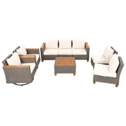 ModernLuxe 8-Piece Wicker Patio Set with Swivel Rocking Chairs 26 ModernLuxe 8-Piece Wicker Patio Set with Swivel Rocking Chairs -Luxe Furniture Sale GUEST c3771854 7d75 4a4c ba52 82e4bc833440