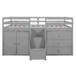ModernLuxe Full Size Functional Loft Bed with Integrated Cabinets, Drawers, and Wardrobe Staircase 14 ModernLuxe Full Size Functional Loft Bed with Integrated Cabinets, Drawers, and Wardrobe Staircase -Luxe Furniture Sale GUEST c3faecc1 4922 42ba 934e c4dbb25f33cb