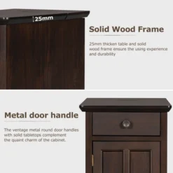 ModernLuxe Classic Vintage End Table with USB Ports and Storage Drawer 21 ModernLuxe Classic Vintage End Table with USB Ports and Storage Drawer -Luxe Furniture Sale GUEST c452bd29 a14d 48a7 8684 1b6eed64e9ea