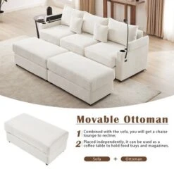 2/4/5/6 Pcs Sectional Sofa Couch, Storage Sofa Chair With Movable Ottoman, USB Ports, Cup Holders, Phone Holder -ModernLuxe 16 2/4/5/6 Pcs Sectional Sofa Couch, Storage Sofa Chair With Movable Ottoman, USB Ports, Cup Holders, Phone Holder -ModernLuxe -Luxe Furniture Sale GUEST c4601393 4e2f 4f1b b73c ab6ac22b7cad