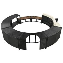 21.6"H Outdoor Spa Frame Patio Set With Storage Spaces And Mini Sofa, Beige/Gray, 4A -ModernLuxe -Luxe Furniture Sale GUEST c48e693a 1ad2 4f23 b62b 7f26bb8a3612