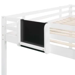 ModernLuxe Twin Size Loft Wood Bed with Slide, Reversible Ladder, and Creative Chalkboard -Luxe Furniture Sale GUEST c492ceab ef15 4be1 bf5b d2dc7c0fd2ea