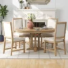 ModernLuxe 5-Piece Extendable Dining Set with Round Table and 4 Upholstered Chairs 1 ModernLuxe 5-Piece Extendable Dining Set with Round Table and 4 Upholstered Chairs -Luxe Furniture Sale GUEST c6d603b1 7361 4964 821d 8550fd90e132