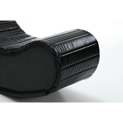 ModernLuxe Modern Faux Leather Curved Rocking Chaise Lounge 10 ModernLuxe Modern Faux Leather Curved Rocking Chaise Lounge - Image 8