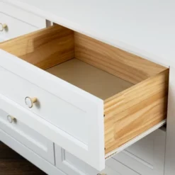 Solid Wood Painted 6 Drawer Dresser With Vintage Round Handles - ModernLuxe 22 Solid Wood Painted 6 Drawer Dresser With Vintage Round Handles - ModernLuxe -Luxe Furniture Sale GUEST c89d950d e9cf 4edd 9ad1 ee899c052b34