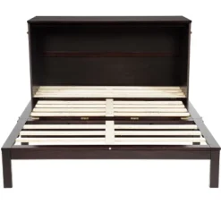 ModernLuxe Queen Size Murphy Cabinet Bed with Rattan Panel & Integrated Charging Station 23 ModernLuxe Queen Size Murphy Cabinet Bed with Rattan Panel & Integrated Charging Station -Luxe Furniture Sale GUEST c95118f5 8d2f 4221 bb42 11eda0d83d05